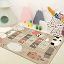 【20%OFFクーポン】子供ゲームパッド 遊びマット カラー 道路交通 数字柄 プレイマット カーペット 防音 防汚 洗える 抗皺不熱 洗える 床暖房対応 ベビ...