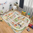 【20%OFFクーポン】子供ゲームパッド 遊びマット 道路交通 120*160 ロードマップ プレイマット カーペット 防音 防汚 洗える 抗皺不熱 洗える 床...