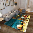 【20%OFFクーポン】カーペット 北欧ラグ 屋内用 160*230cm リビング 手触りのよい 玄関用 防ダニ プリント カラー 魚 防音 オールシーズン向け...