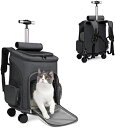 【20%OFFクーポン〜】ペットキャリーバッグ 猫キャリーリュック キャスター付き ペットリュック 犬キャリーバッグ 折りたたみ キャリーバッグ ペットトロリー...