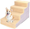 【20%OFFクーポン】ドッグステップ 犬用ステップ ペット階段 4段 犬 猫 高齢犬 踏み台 ペット用階段 ペットステップ 負担軽減 怪我防止 滑り止め 圧縮&変形抵抗 頑丈 中型犬 組立式 補助用階段道具 肥満犬 小型犬