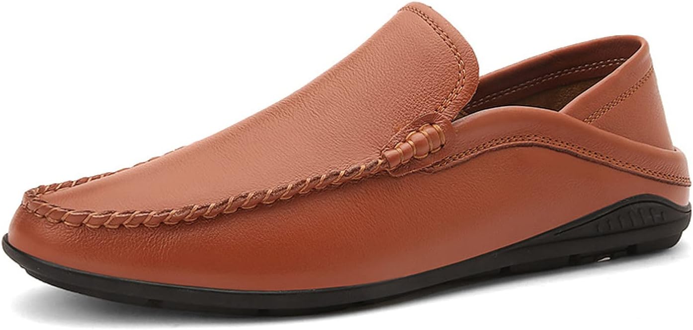 【20%OFFクーポン】ローファー メンズ 革靴 ドライビングシューズ メンズ 軽量 スリッポン モカシン メンズシューズ 通気性 カジュアルシューズ 学生靴 通勤 デッキシューズ 男子 茶色 ブラウン ラウンドトゥ 通学