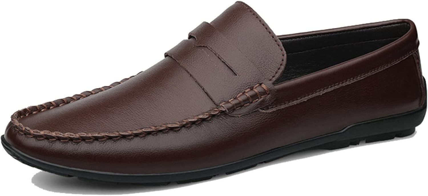 【20%OFFクーポン】モカシン デッキシューズ メンズシューズ スムース 高級靴 革 ビジネスシューズ カジュアルシューズ ラウンドトゥ 職場用 コンフォート モカシンシューズ スリッポン ローファー 男性靴 紳士靴 革靴