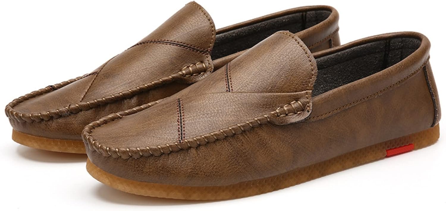 【20%OFFクーポン】ローファー メンズ スリッポン ドライビングシューズ 革 モカシン コンフォート 手作り 通勤 紳士靴 ビジネスシューズ 軽量 革靴 通気 カジュアル 大きなサイズ 仕事用 茶色 ブラウン ラウンドト