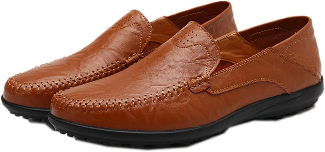 【20%OFFクーポン】メンズ ドライビングシューズ ビジネスシューズ 皮革 革靴 ローファー スリッポン モカシン お洒落 カジュアル デッキシューズ 紳士靴 手作り 立ち仕事 素足 春夏 カジュアル シューズ 大きなサイ
