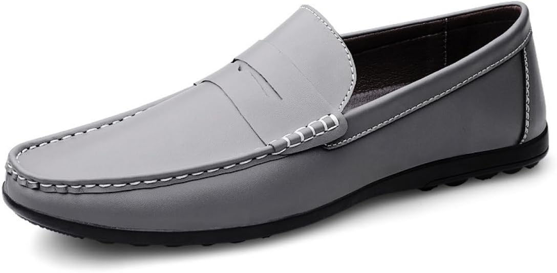 【20%OFFクーポン】メンズ ビジネスシューズ ドライビングシューズ 革靴 スリッポン ローファー モカシ..