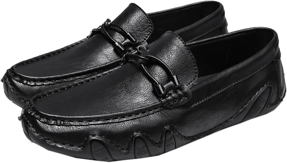 【20%OFFクーポン】ドライビングシューズ メンズ 軽量 おしゃれ スリッポン カジュアルシューズ 革靴 皮靴 短靴 短ぐつ モカシン ローファー ブラック 黒 ブラウン 紳士靴 靴 シューズ 秋 秋冬 冬 柔らかい コン