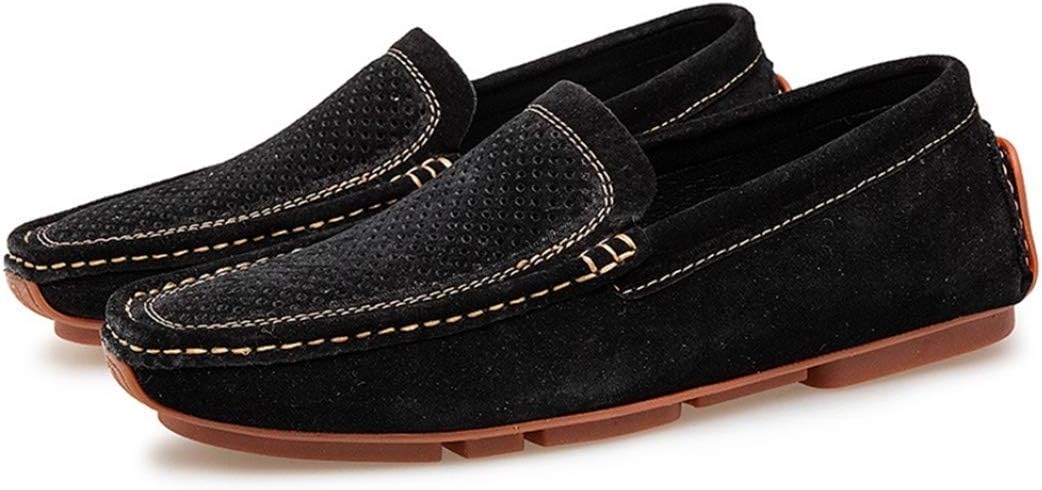 【20%OFFクーポン】ドライビングシューズ モカシン スリッポン ローファー スエード メンズ 小さいサイズ ブラックタイプ メンズ ビジネスシューズ 紳士靴 ドライビング ローカット 靴 ウォーキング 28.0cm シュ