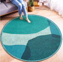 【20%OFFクーポン】カーペット 円形 柄 ラグ マット 洗える 直径180cm ネイビー エスニック おしゃれ 夏用 吸水速乾 抗菌 丸ラグ カラー オールシーズン適用 床暖房対応 掃除易い 丸洗い 大きい モダン おし