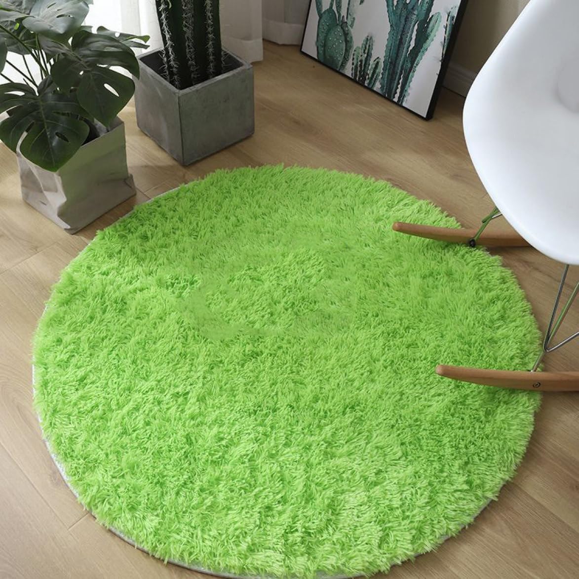 【20%OFFクーポン】丸い ラグマット シャギー ラグ カーペット 丸 円型 円 シャギー ピンク 洗える ま..