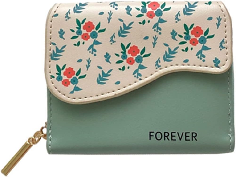 【20%OFFクーポン】財布 レディース 三つ折り 小さい ファスナー 花柄 英字柄 ボタン 大容量 カード入れ 小銭入れ 多機能 使いやすい コンパクト 軽量 ウォレット コインケース かわいい おしゃれ ギフト 誕生日