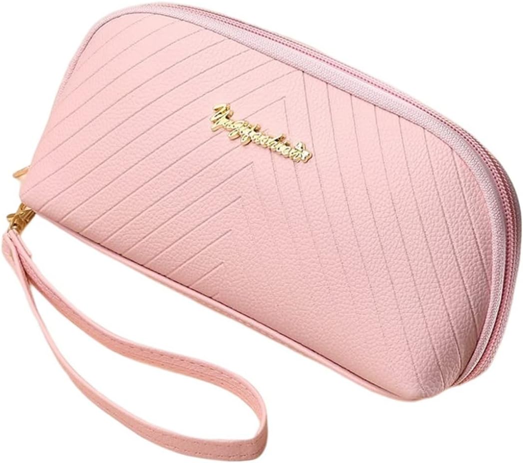 【20%OFFクーポン】ピンク 長財布 レディース プリント 英字柄 ラウンドファスナー 財布 大容量 多機能 カード スマホ入れ可 小銭入れ レシート 中仕切り有り 使いやすい お手頃 コインケース ファッション 高級 プ