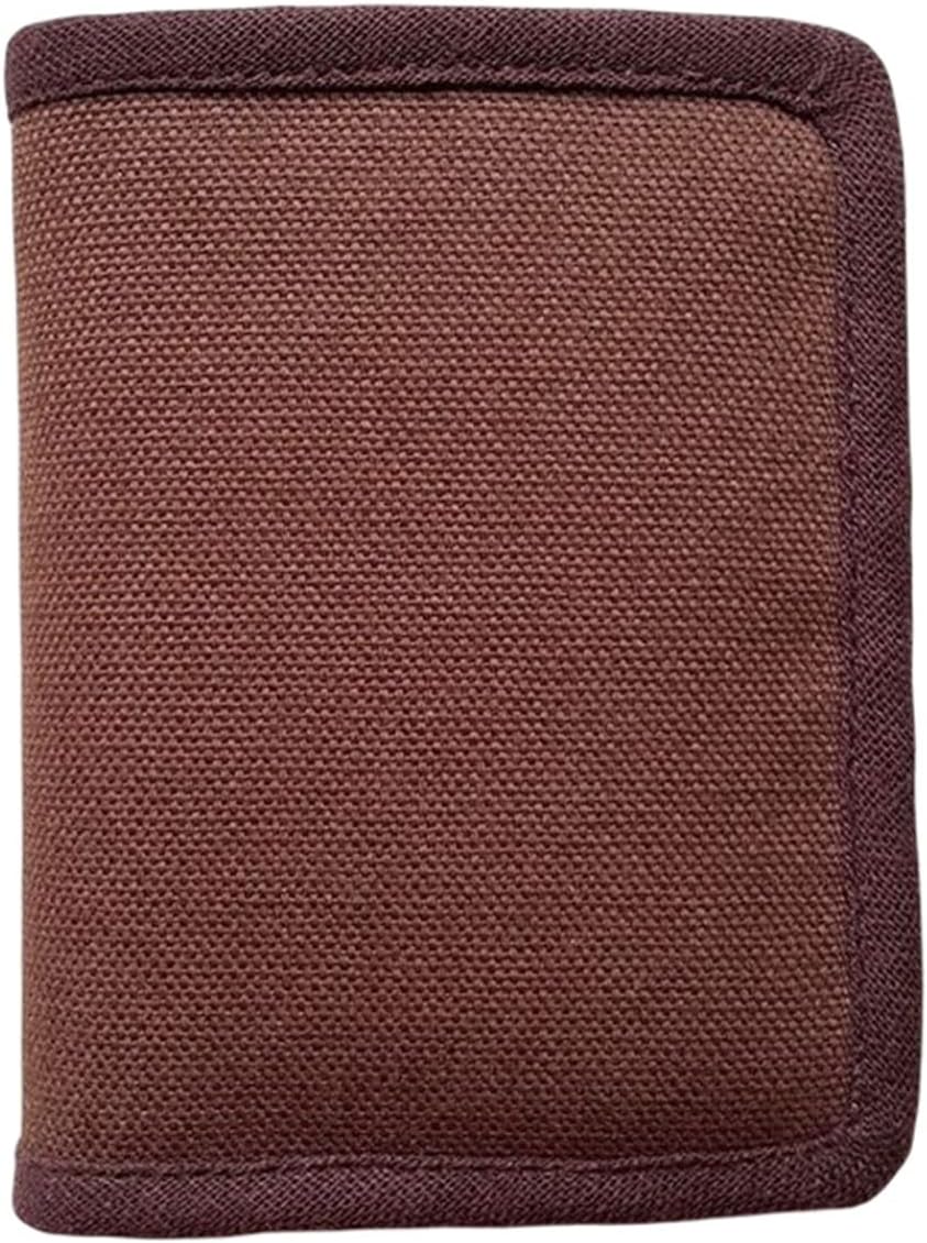 【20%OFFクーポン】2つ折り 財布 レディース 男女兼用 無地 帆布 ボタン 大容量 カード入れ 小銭入れ ..