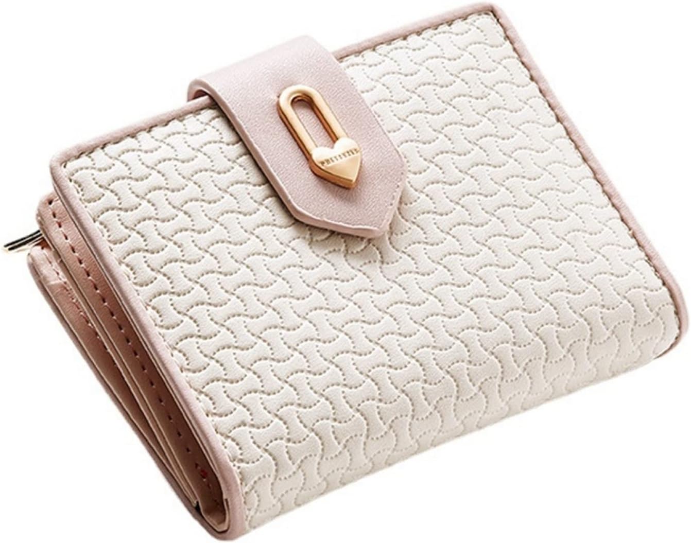 【20%OFFクーポン】小さい財布 レディース 財布 2つ折り 無地 ボタン 大容量 小銭入れ カード入れ 多機能 使いやすい お札が折れない 軽い ウォレット コインケース シンプル おしゃれ 贈り物 バレンタイン ベージ