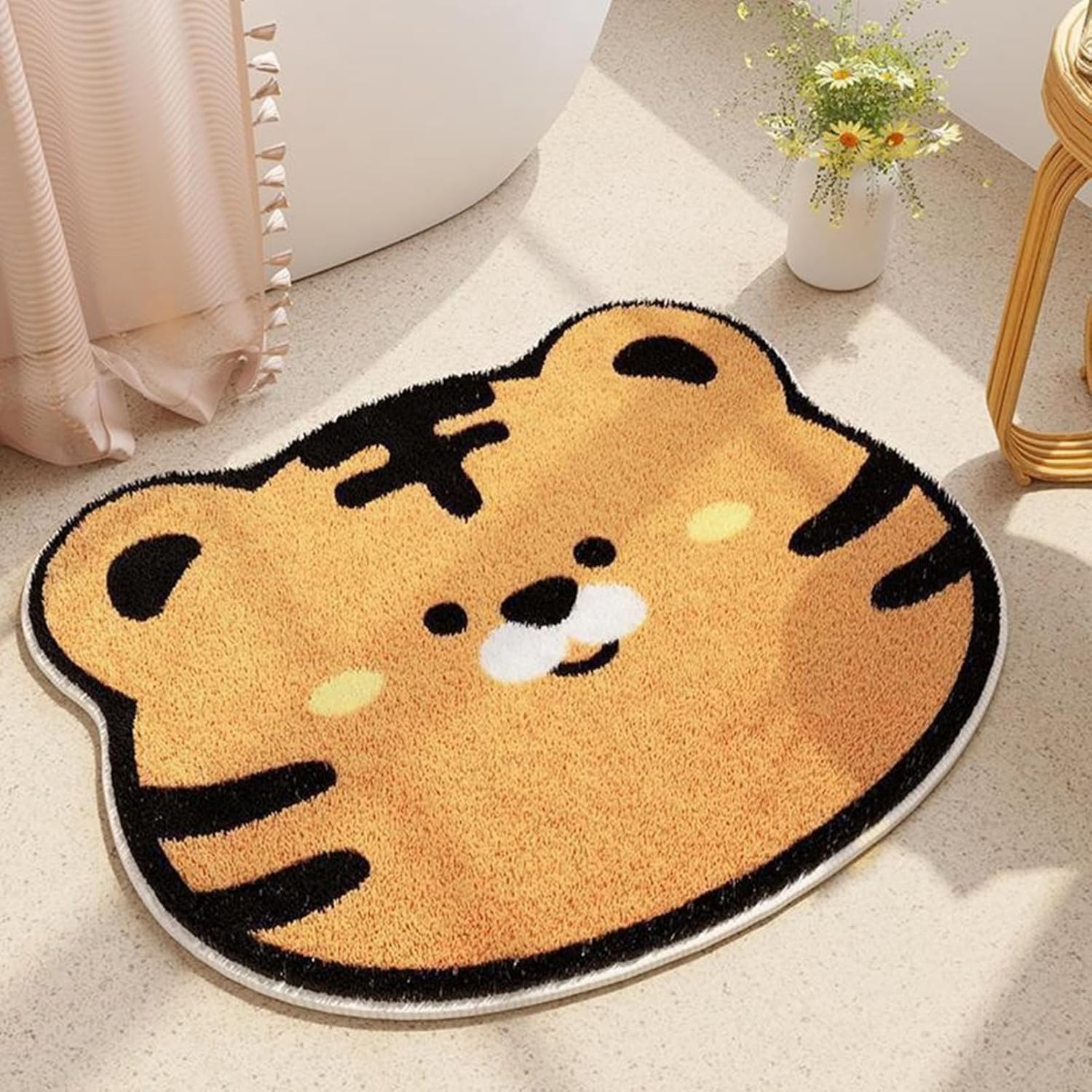 【20%OFFクーポン】異形 チェアマット 動物柄 デスク 家具保護パッド オールシーズン 可愛い オフィス..