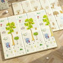 【20%OFFクーポン】プレイマット ベビーマット 折り畳み式 赤ちゃんマット 両面使用 防水 防音 安全 無毒 無味 遊び クッション性 玩具敷物 キッズ ベ...