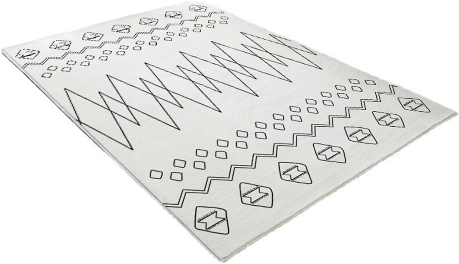 【20%OFFクーポン】チェアマット 幾何学 短い毛足 デスクマット ゲーミングチェア 椅子マット 床保護マ..