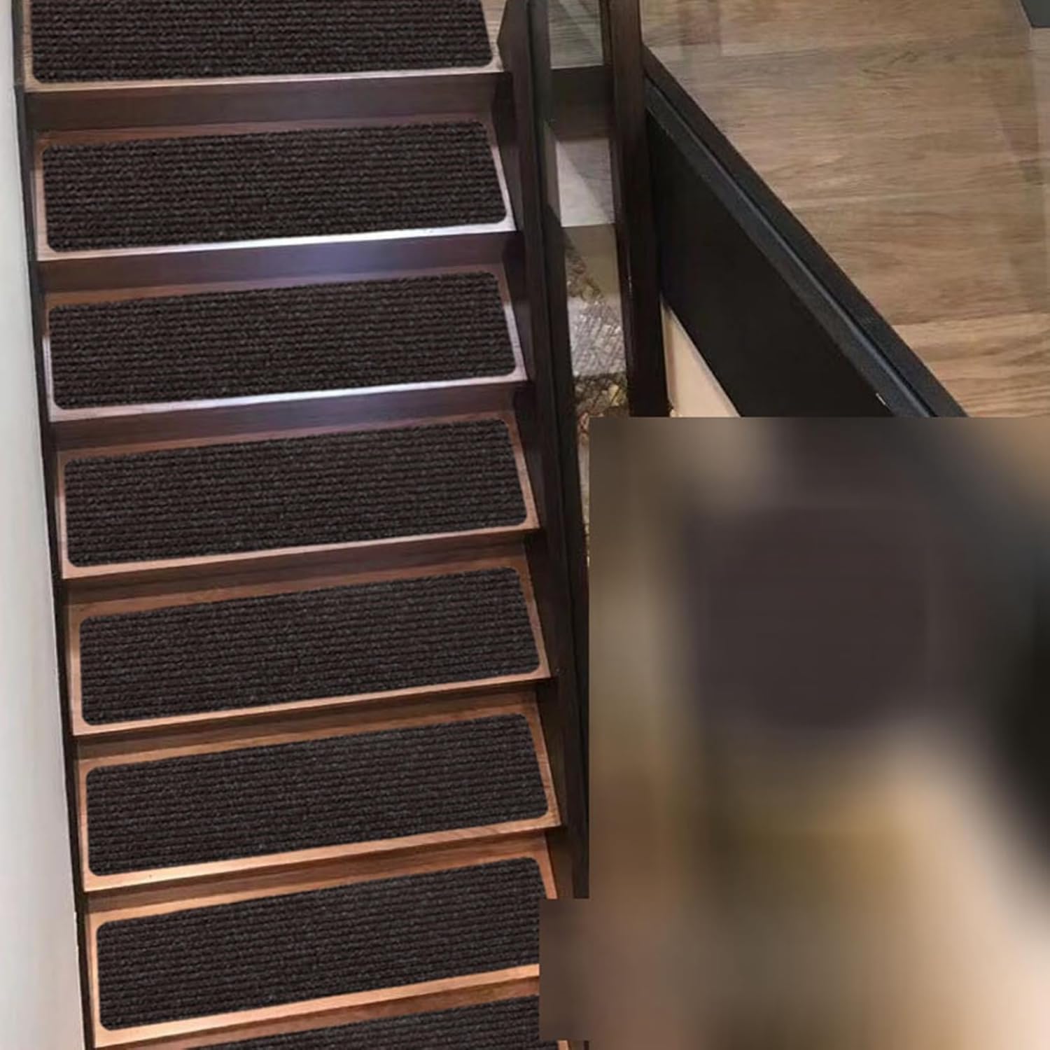 【20%OFFクーポン】階段マット 76*20cm-15枚 階段用滑り止め 階段 吸着マット 階段敷き 子供 高齢者 ズ..