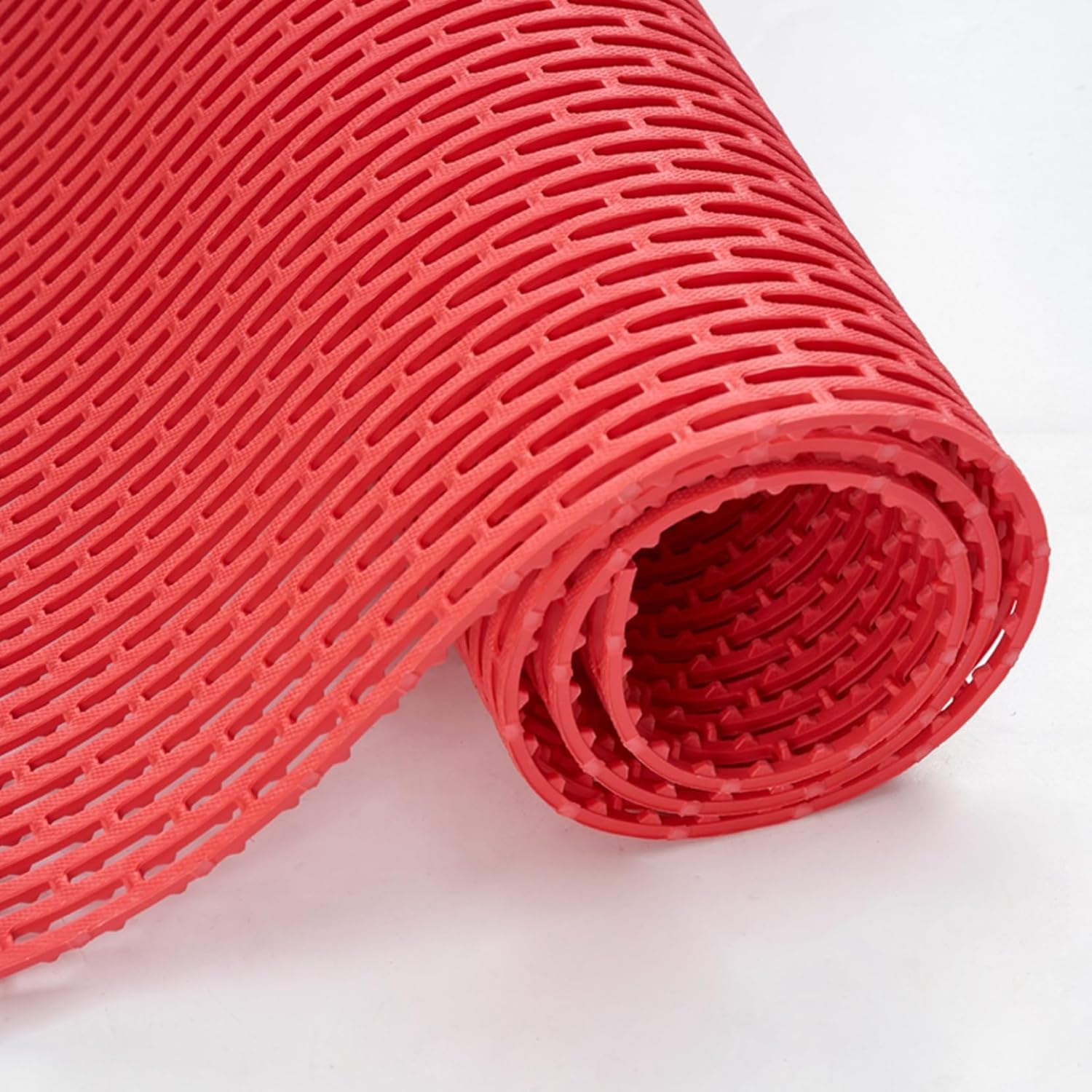 【20%OFFクーポン】バスマット ラグ 大面積滑り止めマット フリーカット PVC 透かし彫り防水フロアマッ..