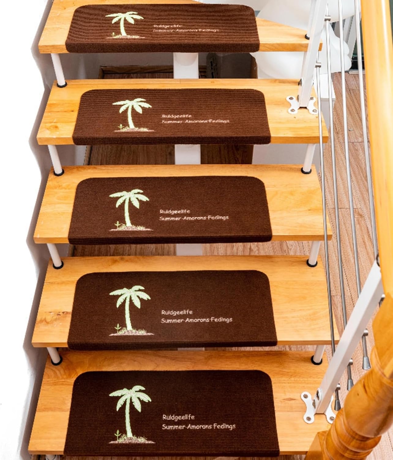 【20%OFFクーポン】階段マット 階段用滑り止め 階段 クッション 階段 吸着マット 55*22*4.5*15枚入り ..