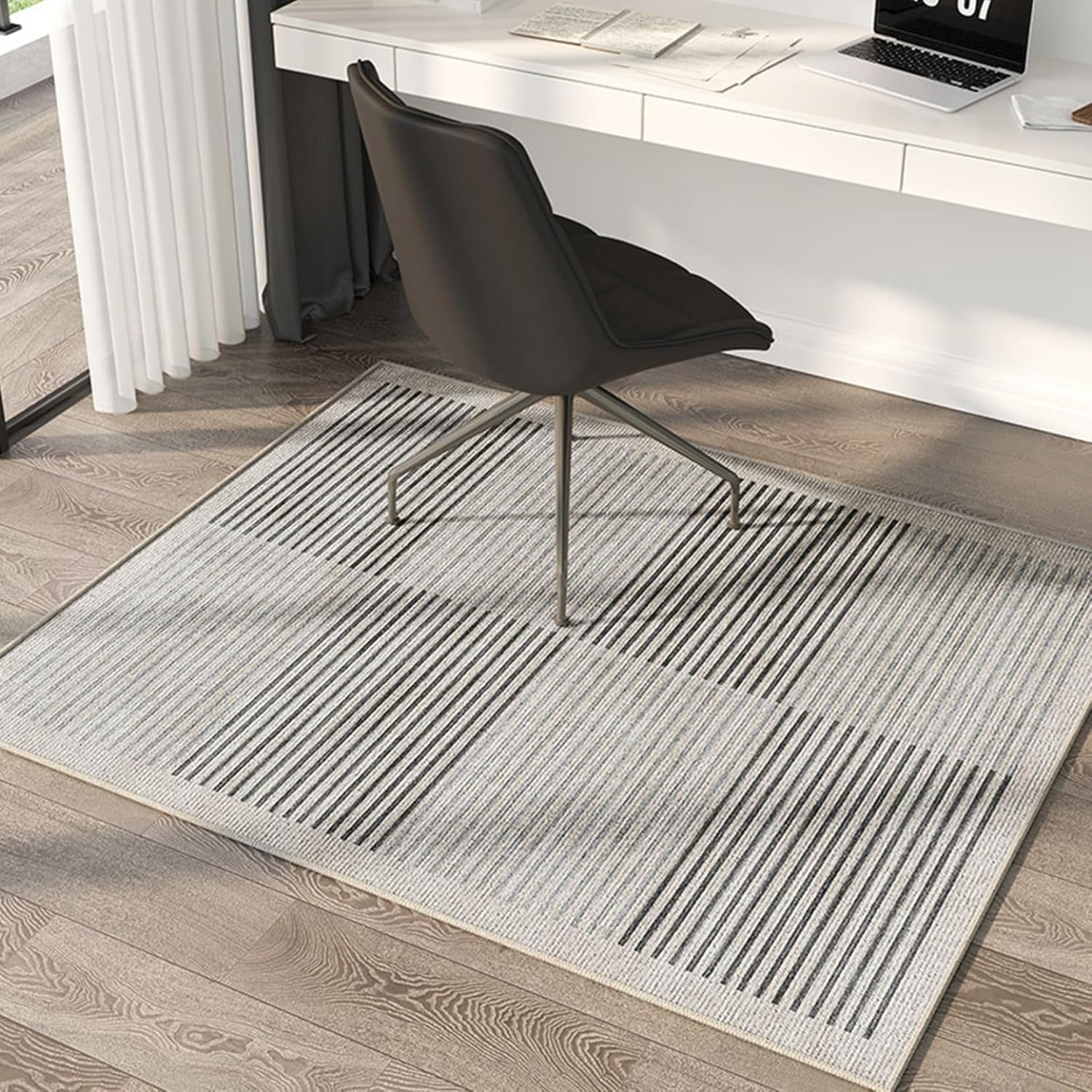 【20%OFFクーポン】チェアマット 玄関マット パッチワーク デスクマット カット ゲーミングチェア 幾何..