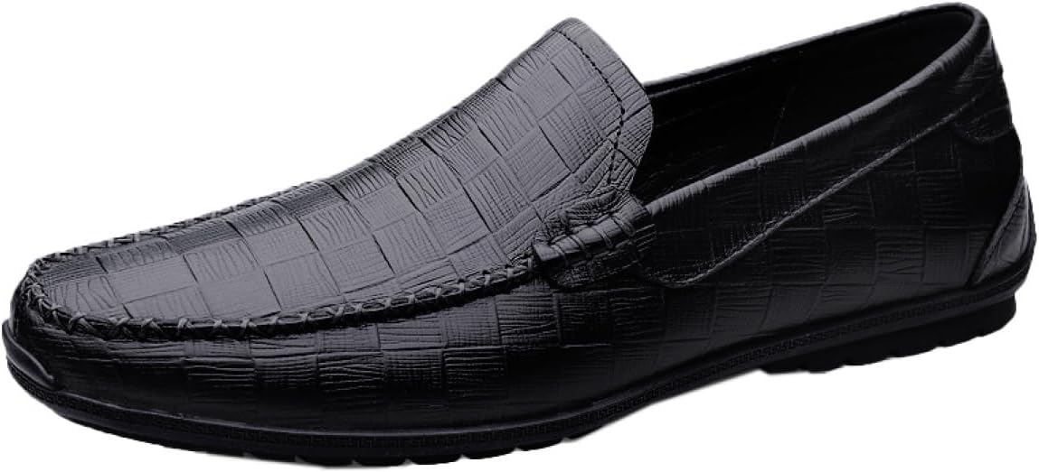 【20%OFFクーポン】ドライビングシューズ スリッポン メンズ ビジネスカジュアル 皮革 スムース 防滑 運転しやすい 紳士靴 通勤 黒 ブラック ブラウン ゆったり 軽量 通気性 美シルエット カジュアルシューズ ドライ