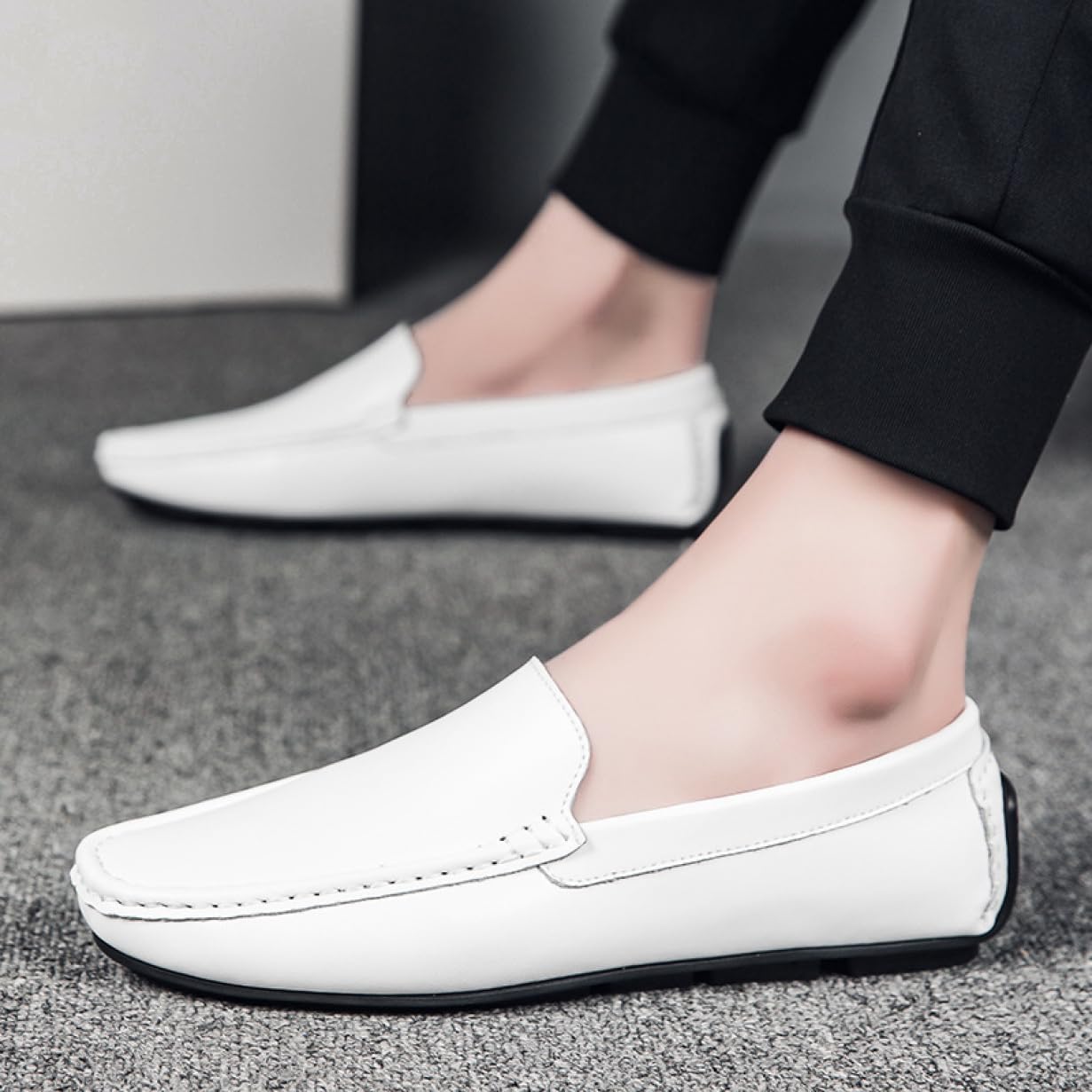 【20%OFFクーポン】メンズ ドライビングシューズ ビジネスシューズ 皮革 革靴 ローファー スリッポン モカシン スムース カジュアル デッキシューズ 紳士靴 手作り 職場用 春夏 カジュアルシューズ 小さいサイズ 通勤