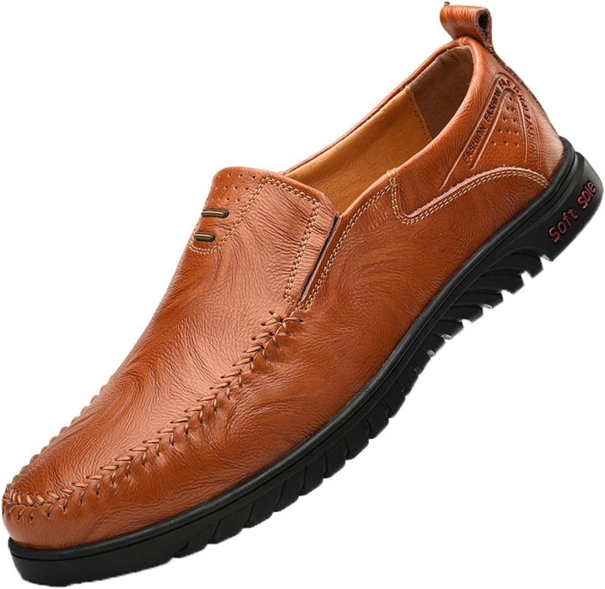 【20%OFFクーポン】スリッポン ドライビングシューズ メンズ カジュアル 革靴 ローファー ブラック 黒 ブラウン 茶色 モカシン靴 紳士靴 デッキシューズ スニーカー 大人 軽量 通気性 衝撃吸収 通勤 オフィス 春