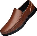 【20%OFFクーポン】メンズ スリッポン 革 ローファー ドライビングシューズ 革靴 軽量 防滑 モカシン シンプル カジュアルシューズ 短靴 皮靴 短ぐつ 車靴 男性 デッキ 素足履き 手作り 定番 デッキシューズ 通気