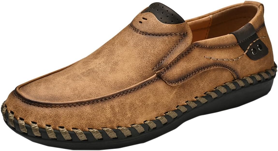 【20%OFFクーポン】ローファー スリップオンドライビングシューズメンズ ファッション モカシン 軽量 カジュアル 革靴 ビジネス シューズ 蒸れない 職場用 モカシン 靴 サラリーマン メンズシューズ 靴 通気性 お出か