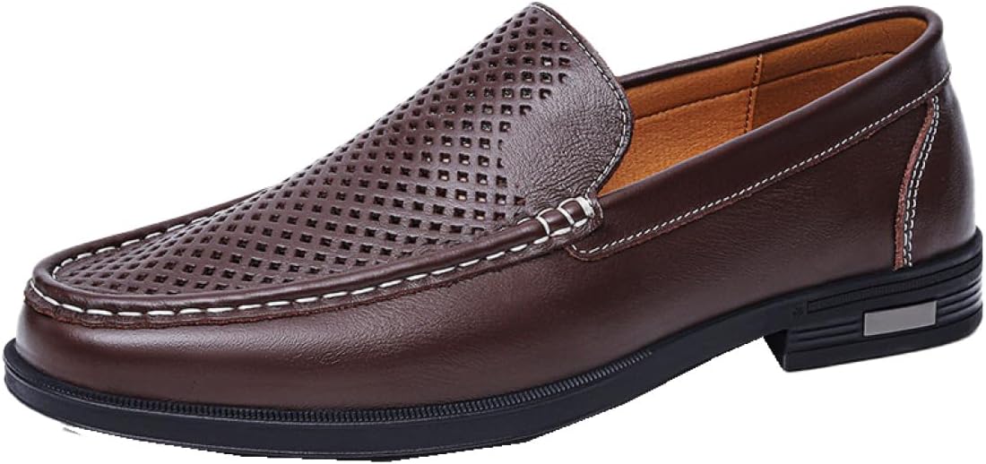 【20%OFFクーポン】ドライビングシューズ メンズ メッシュ スリッポン カジュアル シューズ 皮革 運転 靴 防滑 滑りにくい 通気性 黒 紳士靴 軽量 オフィス お出かけ クッション ローファー デッキシューズ 履きや