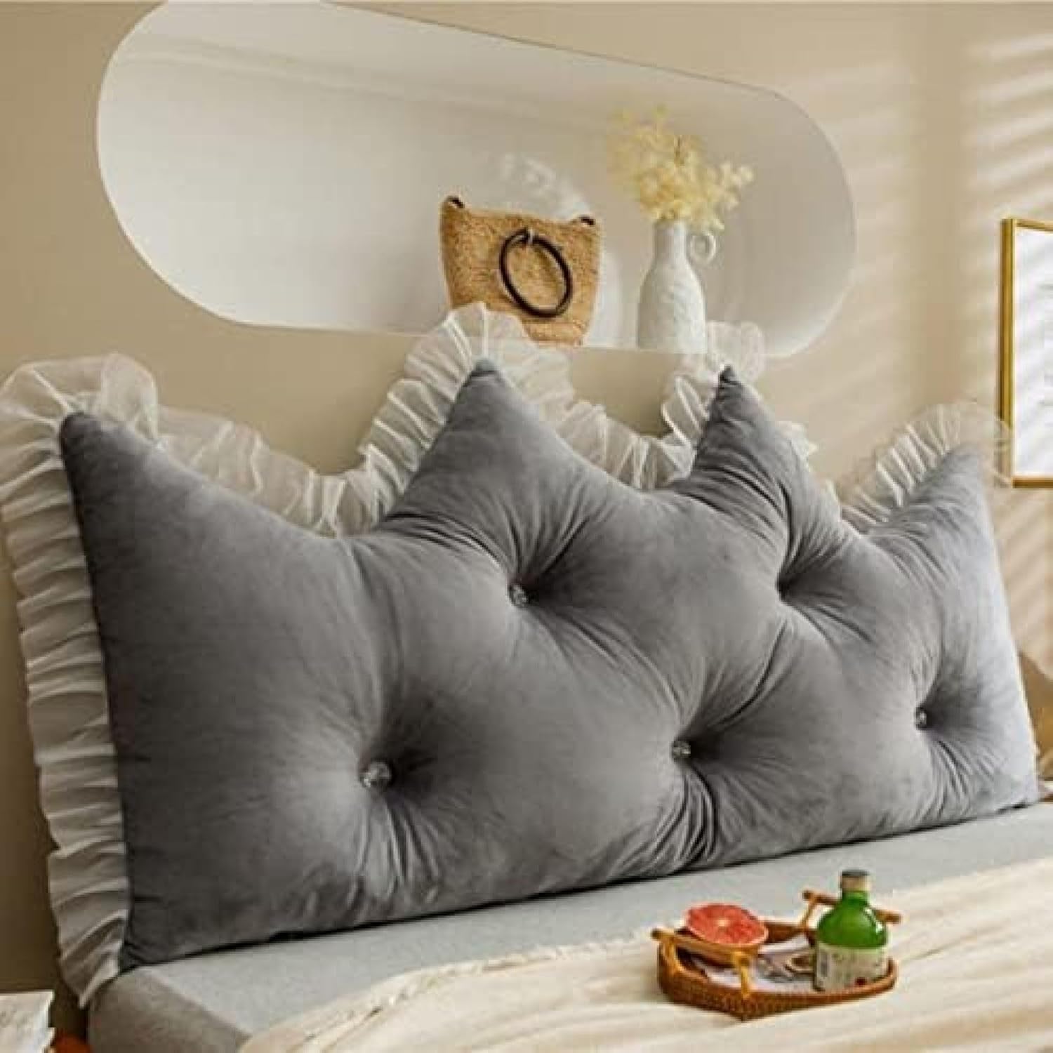 【20%OFFクーポン】うつぶせ寝クッション ウェッジ枕 ソファクッション ふわふわ ウェッジクッション リーディングピロー テレビ枕 仮眠用 タイプ18 姫系 背もたれクッション ロングクッション 腰楽クッション 150*