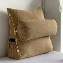 【20%OFFクーポン】三角 ウェッジクッション ベッドクッション オフィス 60*50*20cm 背当てクッション 通気性 蒸れない テレビ枕 三角ウェッジ枕...