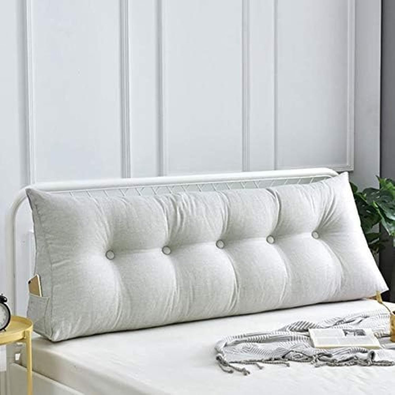 【20%OFFクーポン】背もたれ 三角 ウェッジ クッション ウェッジ枕 ヘッドボード ベッド背もたれ 枕 単色 8 洗える バックレスト 腰椎パッド 80*23*50cm 背もたれ ベッド 単色 ソフト 背もたれ 大きな