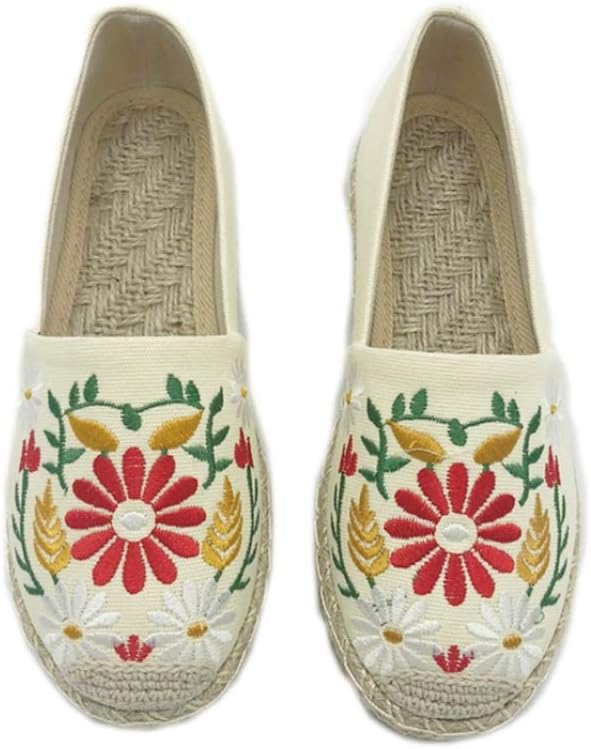 【20%OFFクーポン〜】日常 潮流 春 夏 秋 レディース ローヒール 通気 ズック靴 亜麻 エスパドリーユ ..