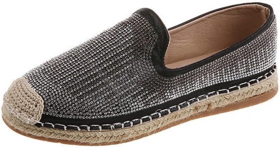 【20%OFFクーポン〜】キラキラ スリッポン レディース フラット スニーカー スパンコール グリッター ..