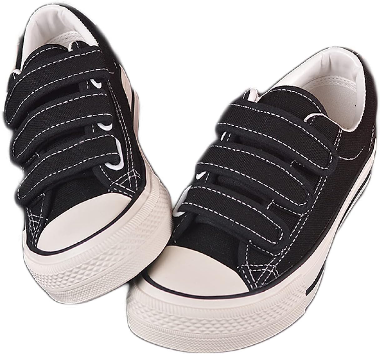 【20%OFFクーポン〜】マジックテープ 女性 春 夏 秋 ベルクロスニーカー レディース 白 黒 くろ カジュアル フラットシューズ 24.0cm ローカット ぺたんこ 通気性 滑り止め 疲れない 通学 日常 スポーツ カジ