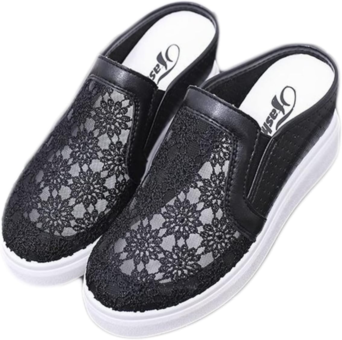 【20%OFFクーポン～】スリッポン かかとなし レディース スニーカー 厚底 ウェッジソールサンダル サボ サンダル プラットフォーム カジュアルシューズ スリッパ 痛くない 履きやすい 美脚 メッシュ シースルー 身長アッ