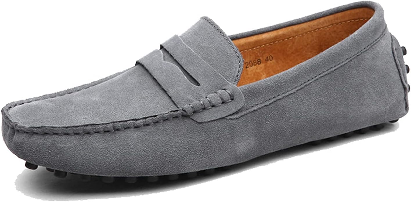 【20%OFFクーポン】ドライビングシューズ ブラック ローファー メンズ スエード スリッポン モカシン ぺたんこ ウォーキングシューズ カジュアル 紳士靴 通気性 履き易い 蒸れない 運転 無地 オールシーズン 24-2