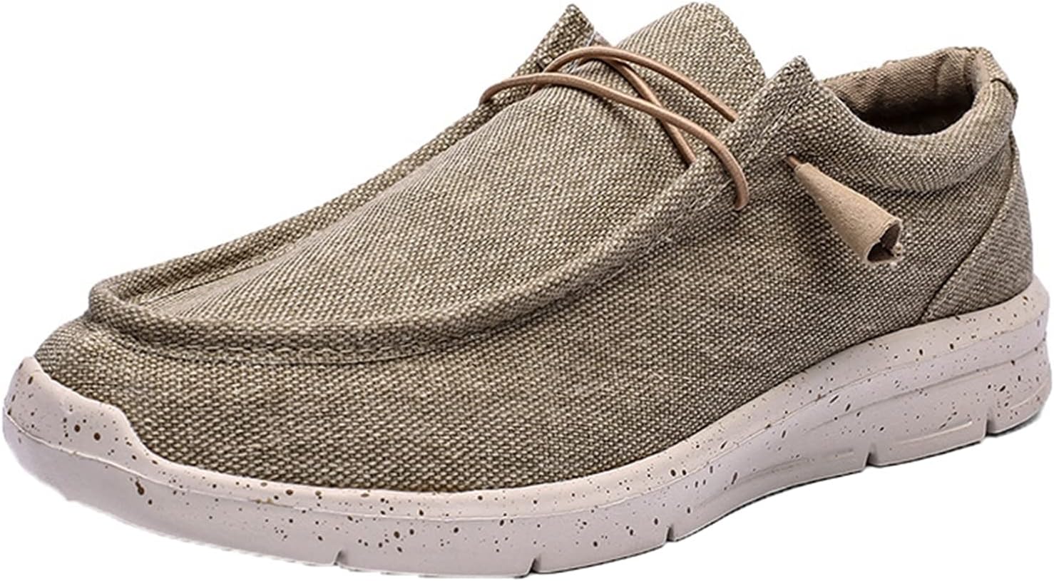 【20%OFFクーポン】デッキシューズ メンズ スリッポン キャンバス カジュアルシューズ レースアップ 大..