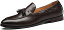 【20%OFFクーポン】スリッポン ローファー メンズ ビジネスシューズ モカシン ドライビングシューズ ドペタンコ フリンジ タッセル フォーマル 無地 シンプル 紳士靴 小さめ 大きいサイズ ポインテッドトゥ 履きやすい