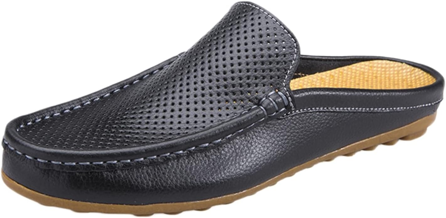 【20%OFFクーポン】かかとなし モカシン 本革 メッシュ メンズスリッパ 夏春靴 スリッポン ローファー ドライビングシューズ 運転靴 柔らかい カジュアル メンズサンダル スリッパ 爽やか 防臭 ホワイト ブルー ドラ