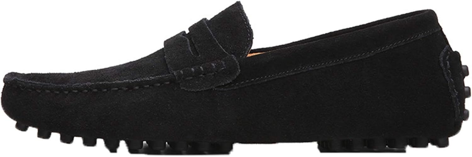 【20%OFFクーポン】ローファー 革靴 本革 メンズ ヌバック モカシン ネイビー ぺたんこ レザー 無地 ドライビングシューズ ビジネス 紳士靴 スリッポン 男性靴 春夏秋冬 歩きやすい 消臭 抗菌 履き心地 コンフォー