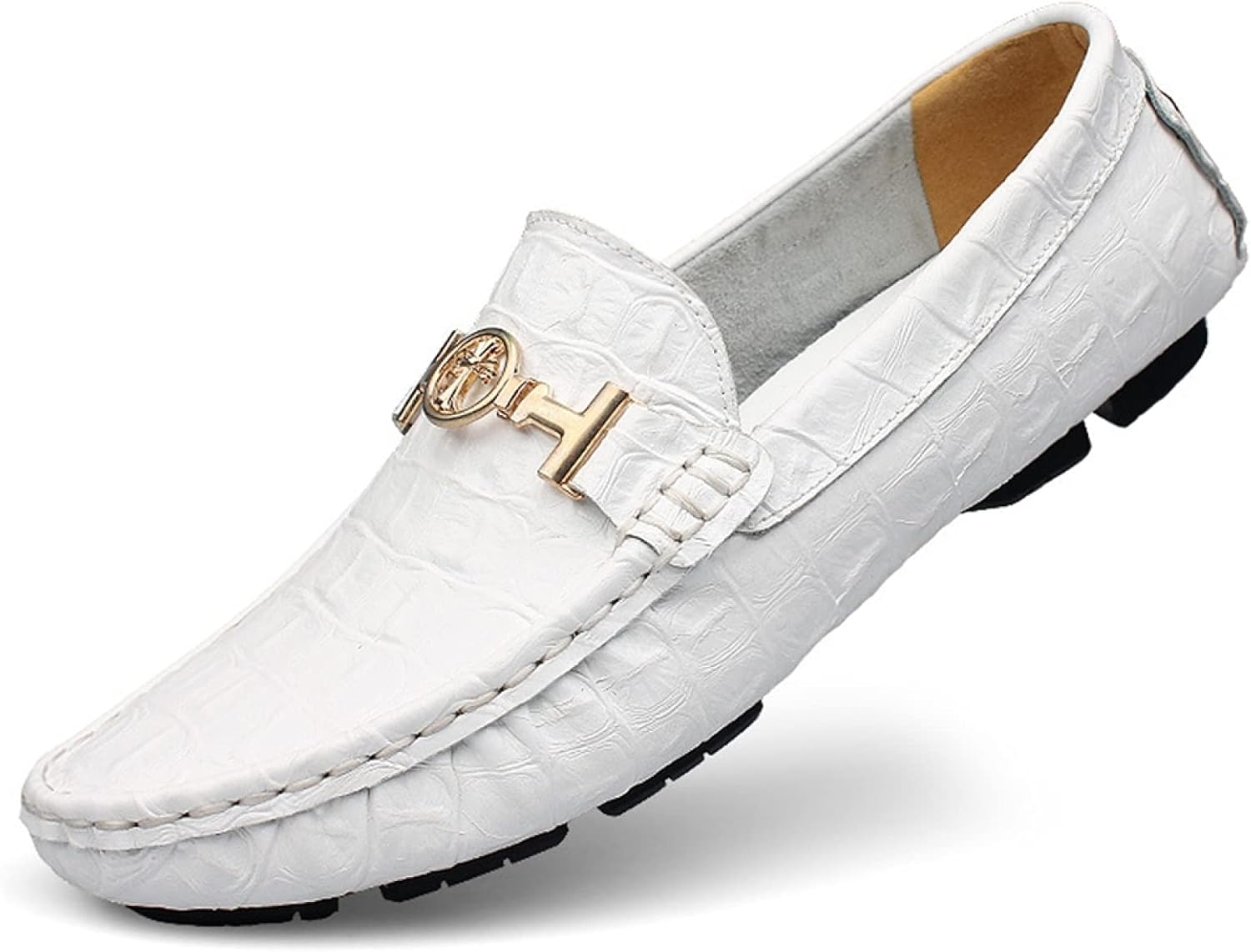 【20%OFFクーポン】ローファー スリッポン ドライビングシューズ メンズ イングランド風 オシャレ ビット クロコ型押し おおきいサイズ 男女兼用 滑り止め 本革 かっこいい 快適 通気性 軽量 カジュアル 紳士靴 運転
