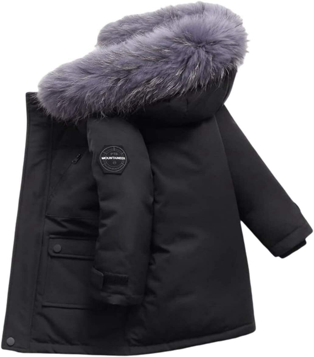 楽天Yokos【20％OFFクーポン】キッズ ダウンジャケット 子供 男の子 ダウンコート ベンチコート フード付き ファー付き 中綿コート アウター ジュニア 防寒 保温 おしゃれ ボーイズ 通学 雪遊び 冬