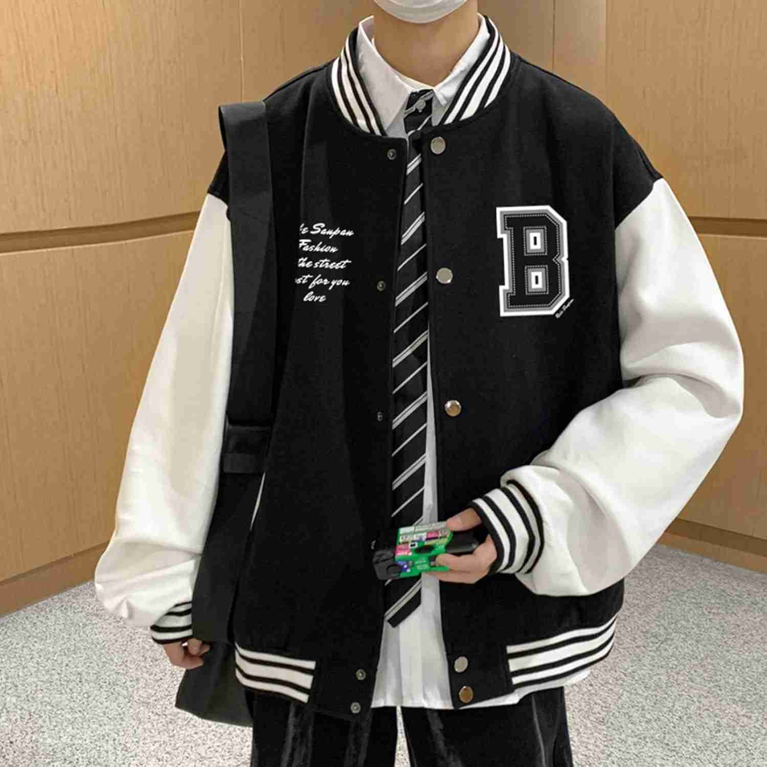 【20%OFFクーポン】スタジャン メンズ ジャケット ジャンパー ブルゾン 野球服 スカジャン アウター 切り替え 長袖 カジュアル おしゃれ 春 秋 冬 大きいサイズ