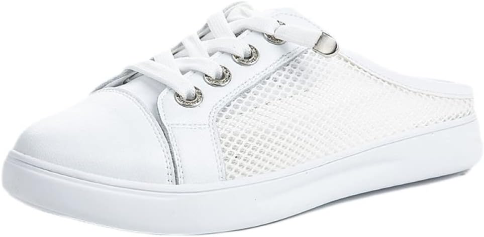 【20%OFFクーポン〜】レディース スニーカー ミュール かかとなし シューズ スリッポン レースアップスニーカー 靴 軽量 カジュアル 履きやすい スリッパ風 滑り止め ディリー 厚底スニーカー 疲れない ウォーキングシュ