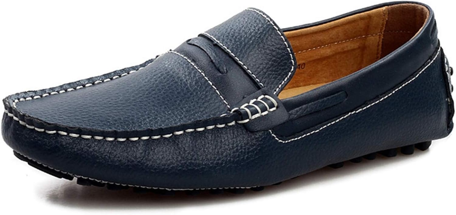 【20%OFFクーポン】本革 ドライビングシューズ スリッポン ローファー メンズ靴 革靴 黒 モカシン カジュアルシューズ デッキシューズ メンズシューズ 軽量 通気性 紳士靴 レザー ブラック ネイビー イエロー 通勤