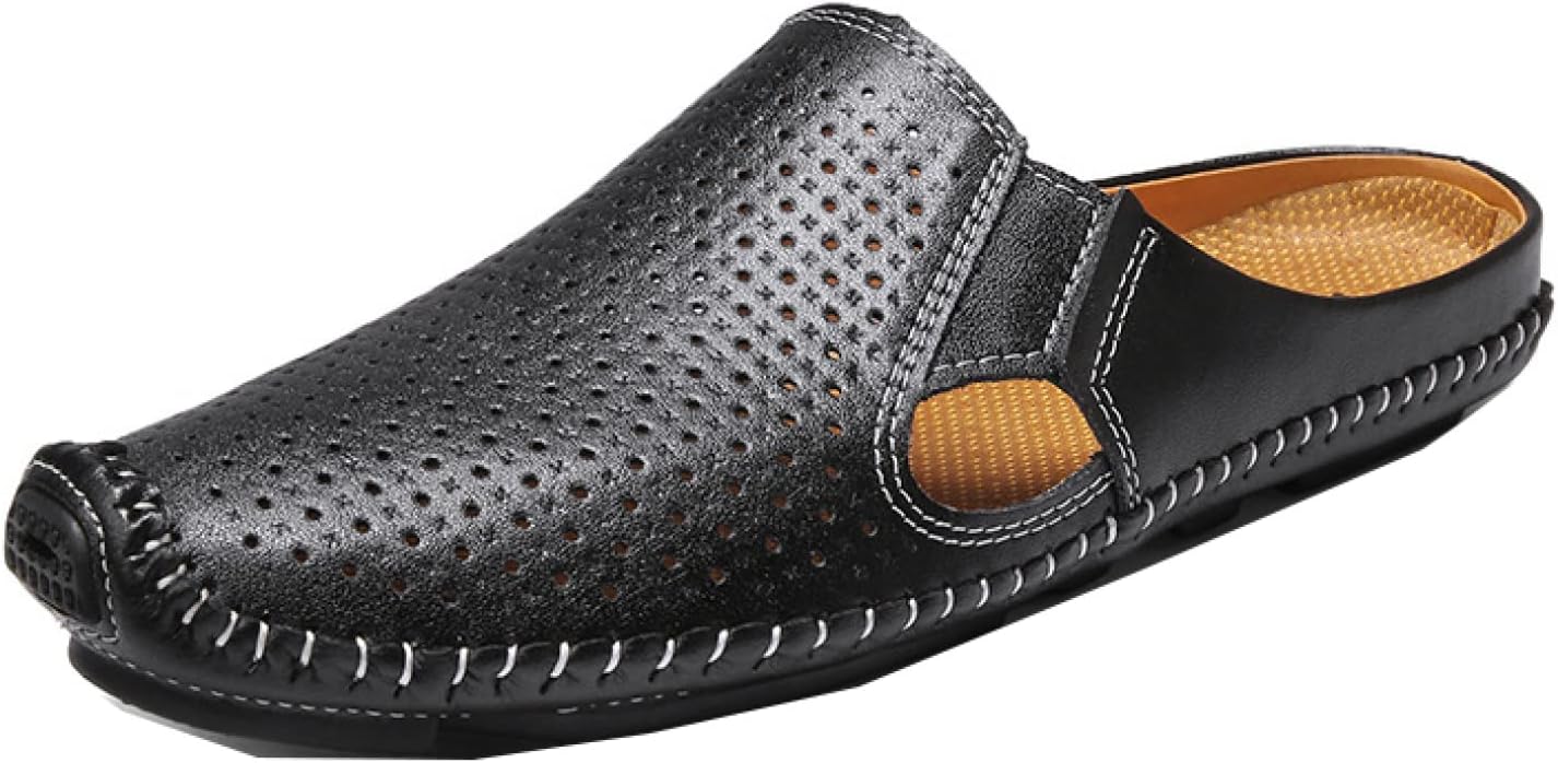 【20%OFFクーポン～】ビジネススリッパ メッシュシューズ メンズ レディース 革靴 軽量 メッシュ スリッポン かかとなし サボ ドクターサンダル オフィスサンダル カジュアル ドライビング 事務所 社内履き 蒸れない 通