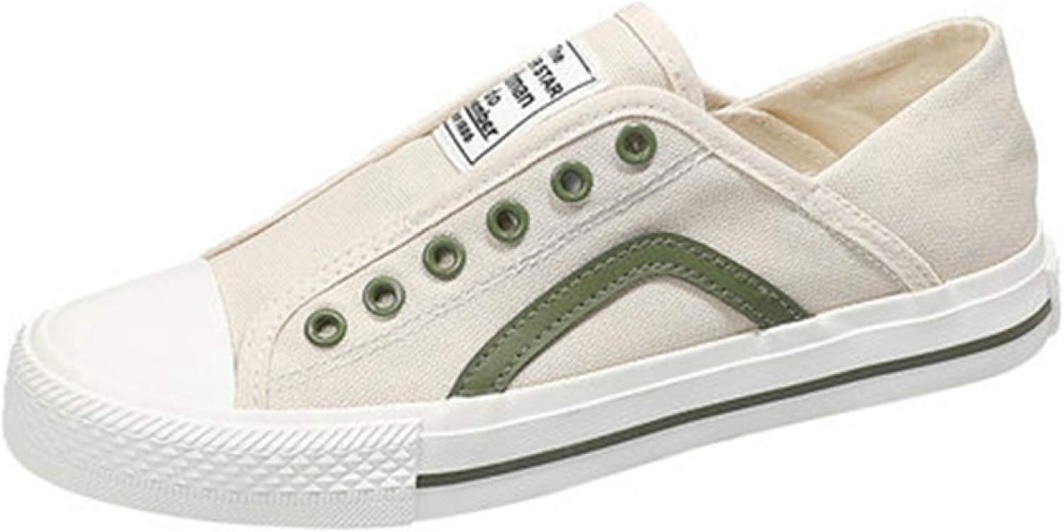 【20%OFFクーポン〜】スリッポン レディース おしゃれ ローカット キャンバスシューズ プラットフォーム シンプル ベージュ 通勤 通学 履きやすい 歩きやすい 通気性 蒸れにくい 疲れにくい 23.5cm クッション 学